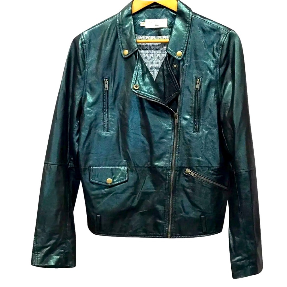 Cotelac Green Leather‎ Jacket